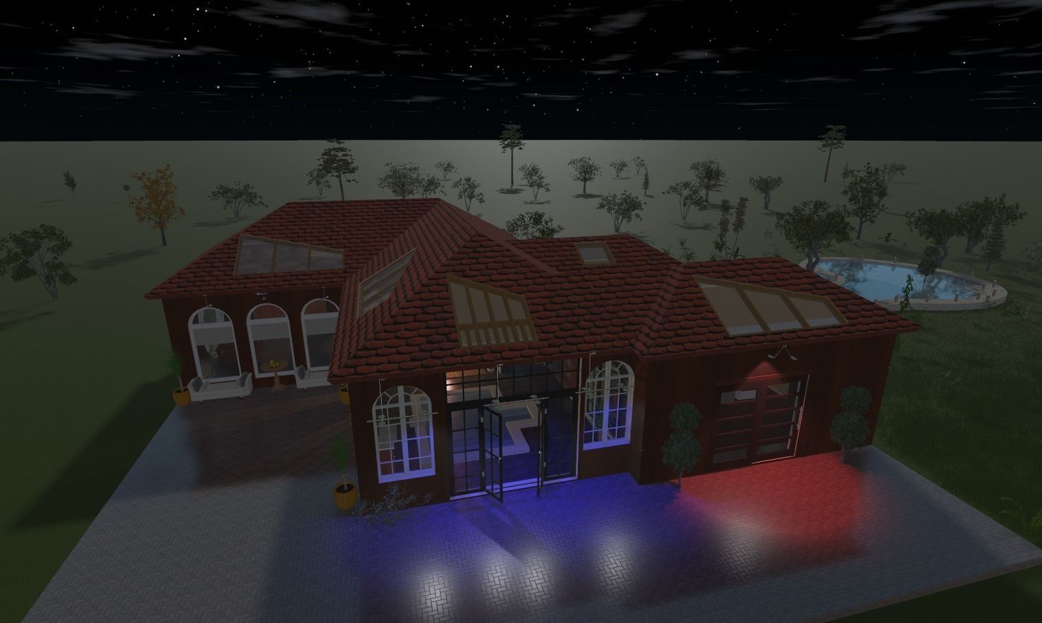 My house Model In montana Low-poly 3D model_77