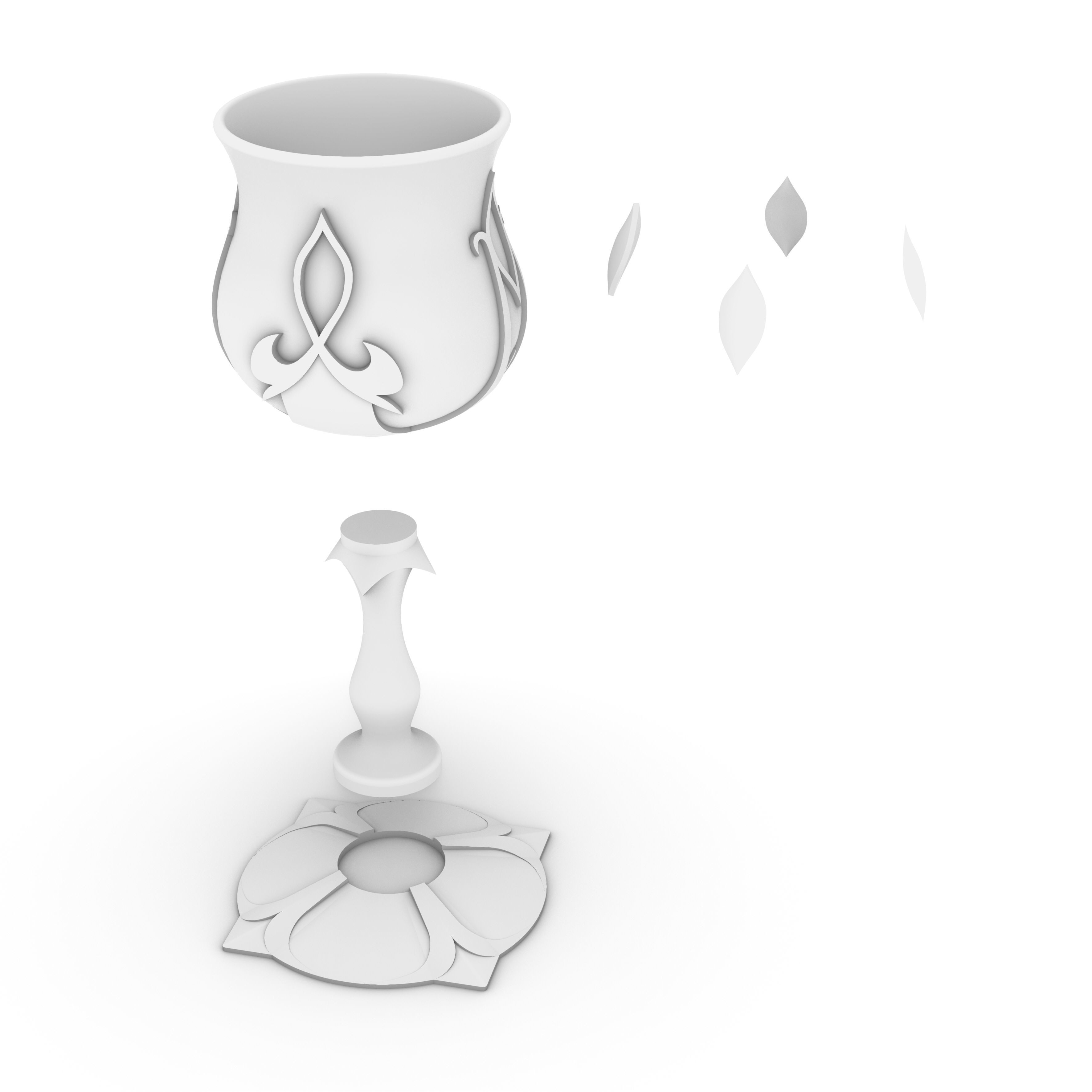 Neuvillette Chalice from Genshin Impact for 3D printing Cosplay 3D print model_6