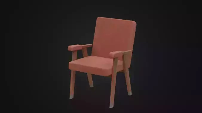 Old worn Armchair 03