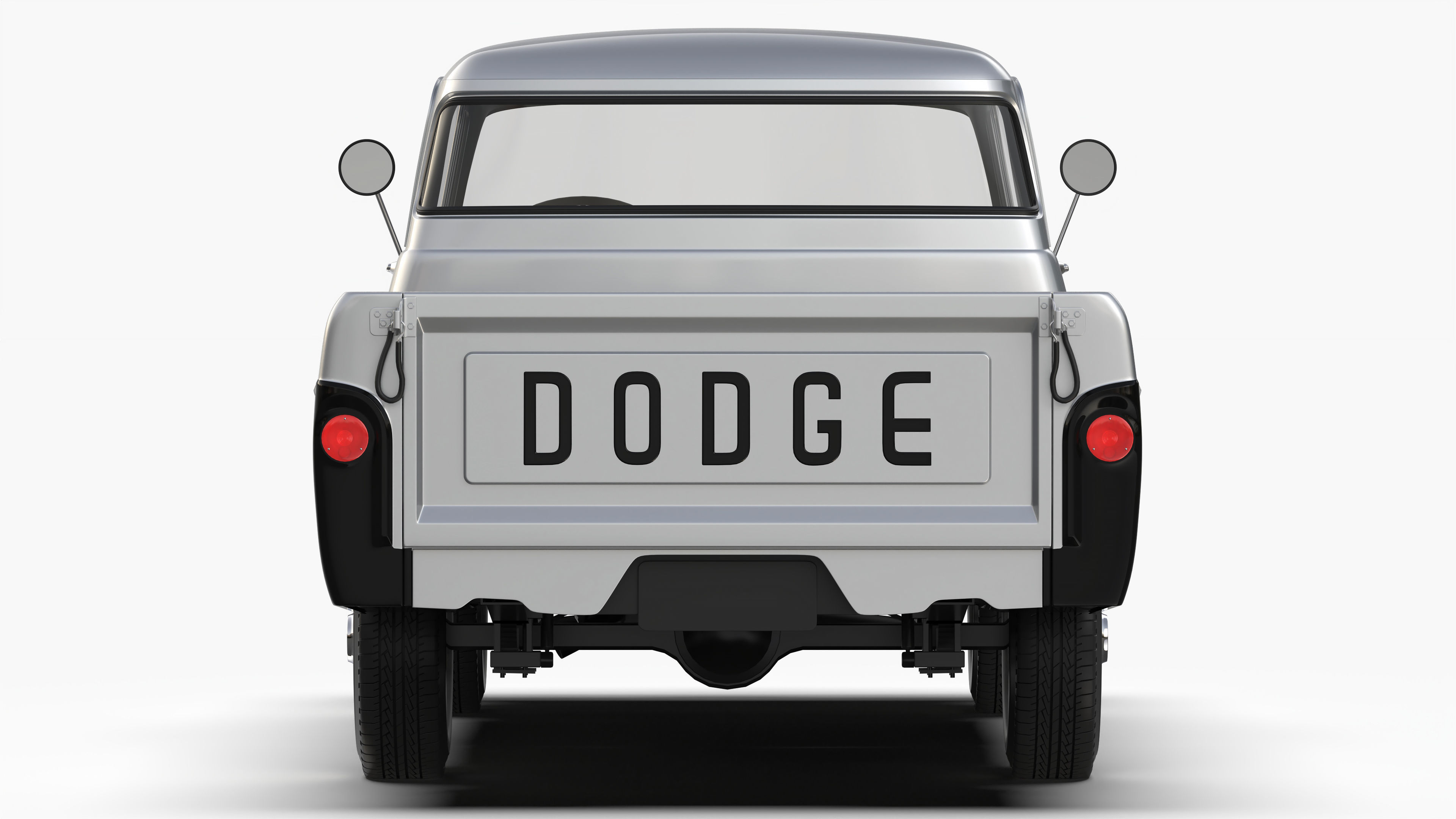 Dodge 100 1960 3D model_6