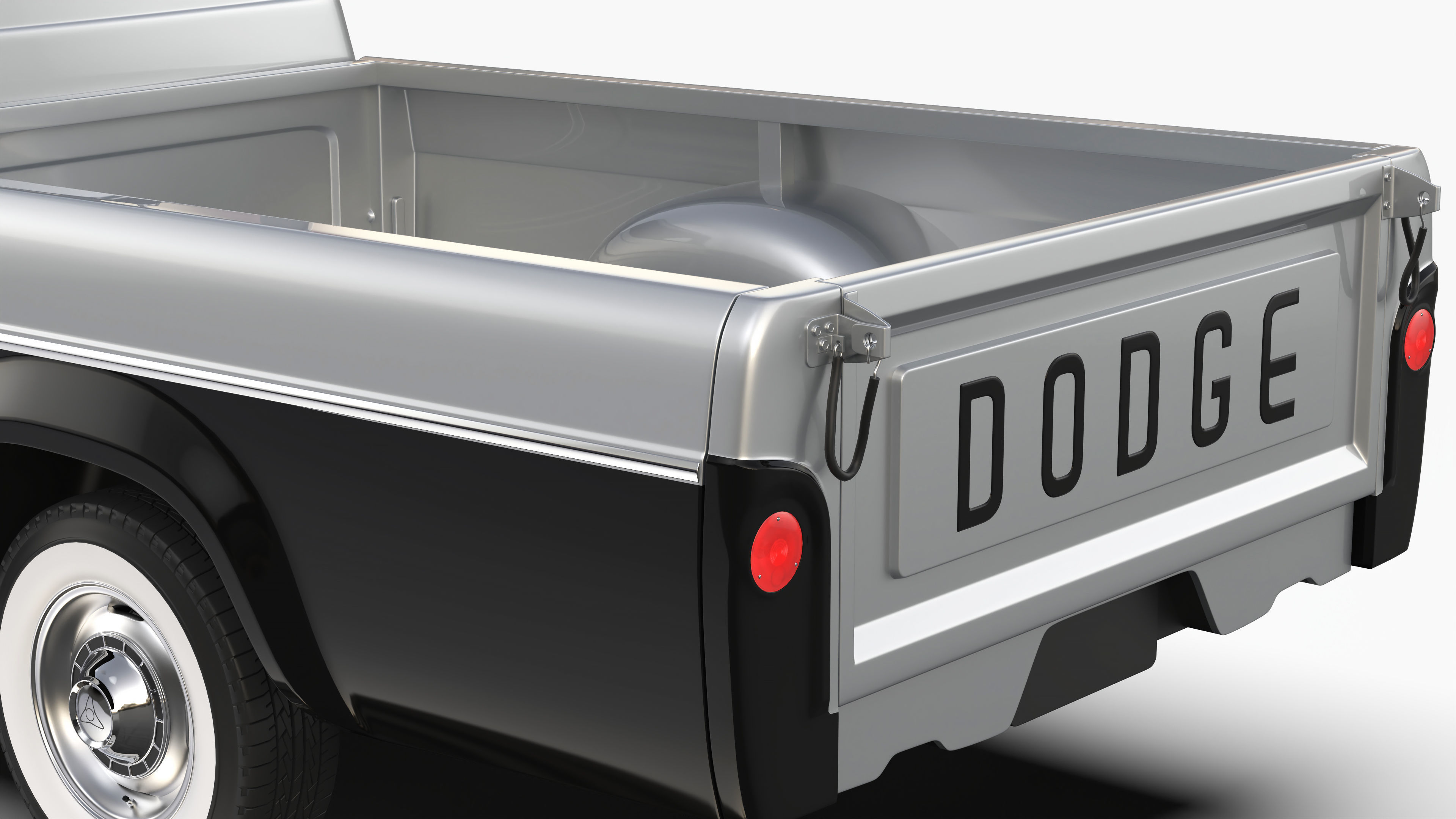 Dodge 100 1960 3D model_8