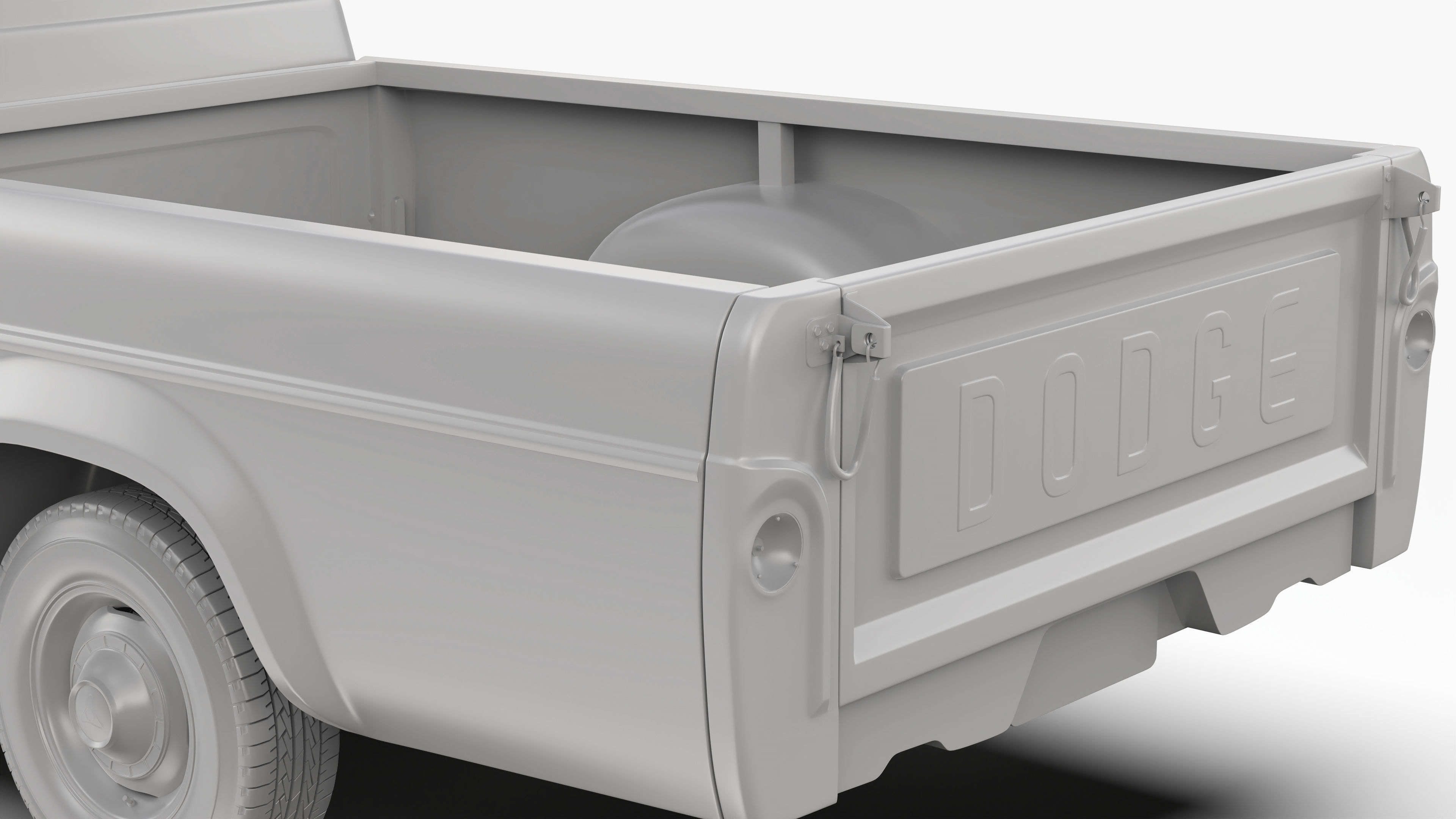 Dodge 100 1960 3D model_14