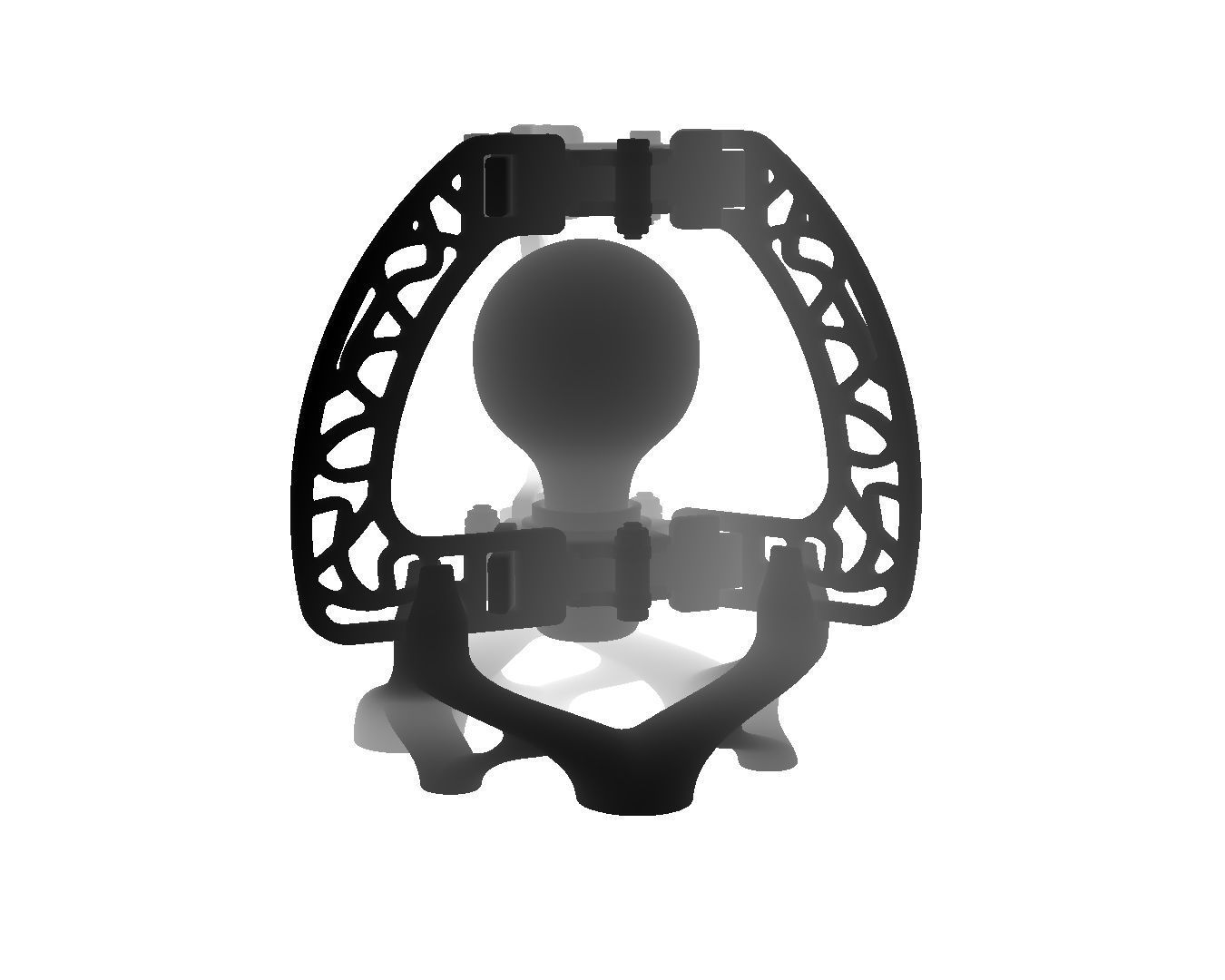3d model-butterfly lampshade-ready to print 3D print model_24
