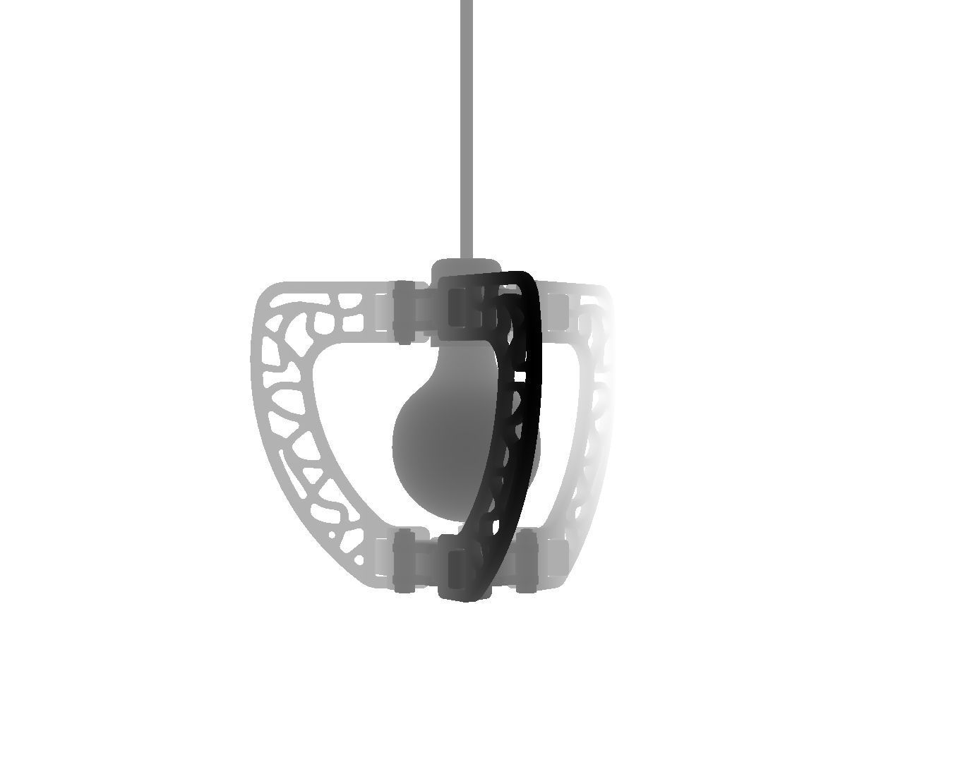 3d model-butterfly lampshade-ready to print 3D print model_22