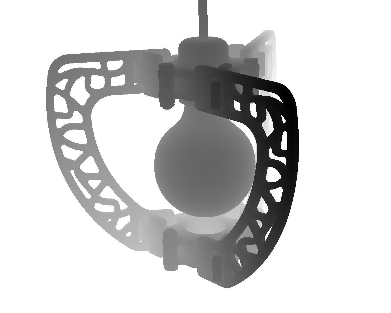 3d model-butterfly lampshade-ready to print 3D print model_20