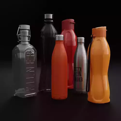 Various household bottles