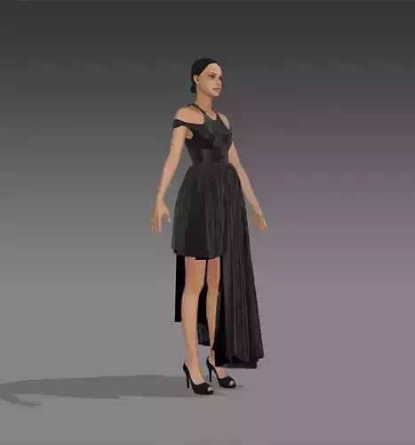 3d evening gown