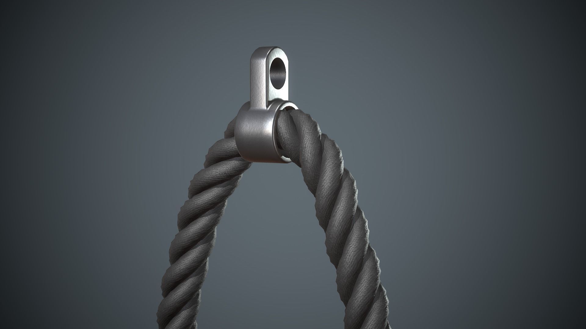 Push Pull Rope Low-poly 3D model_1