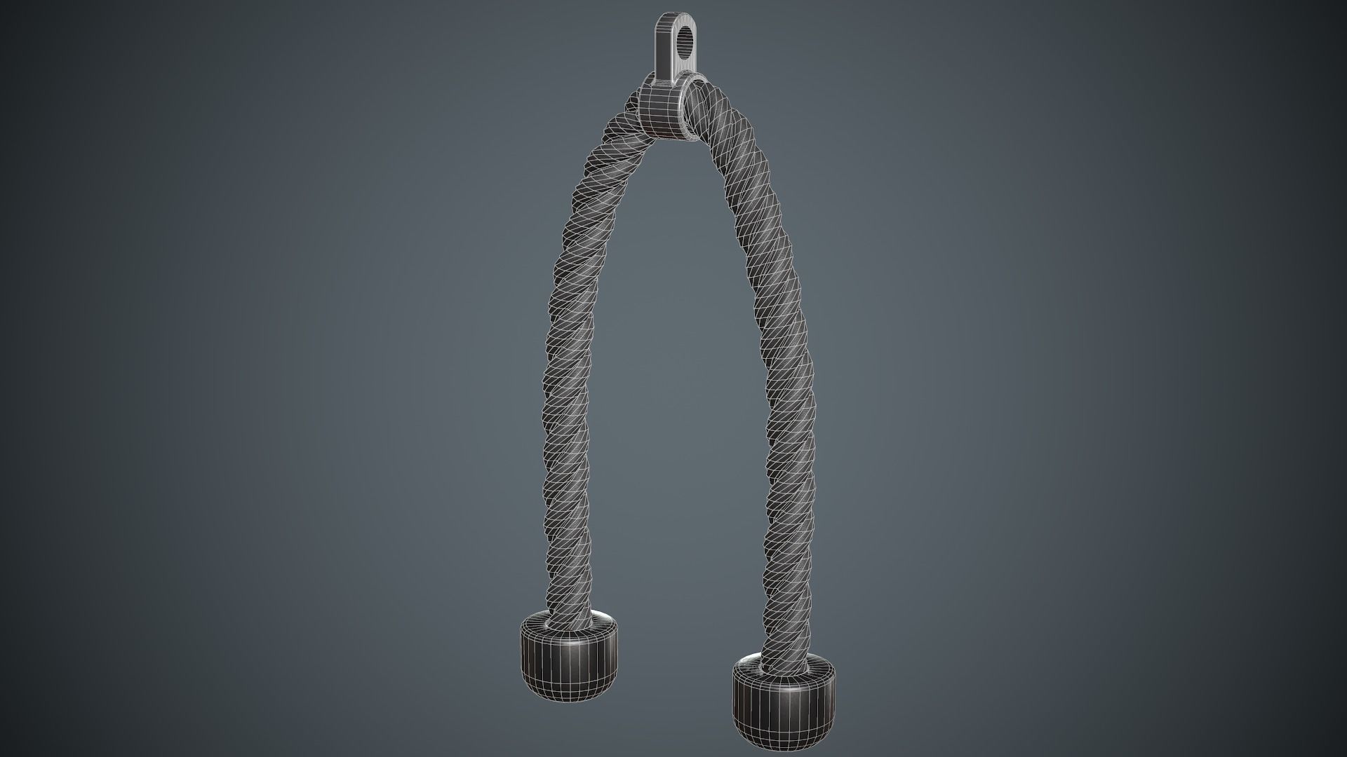 Push Pull Rope Low-poly 3D model_5