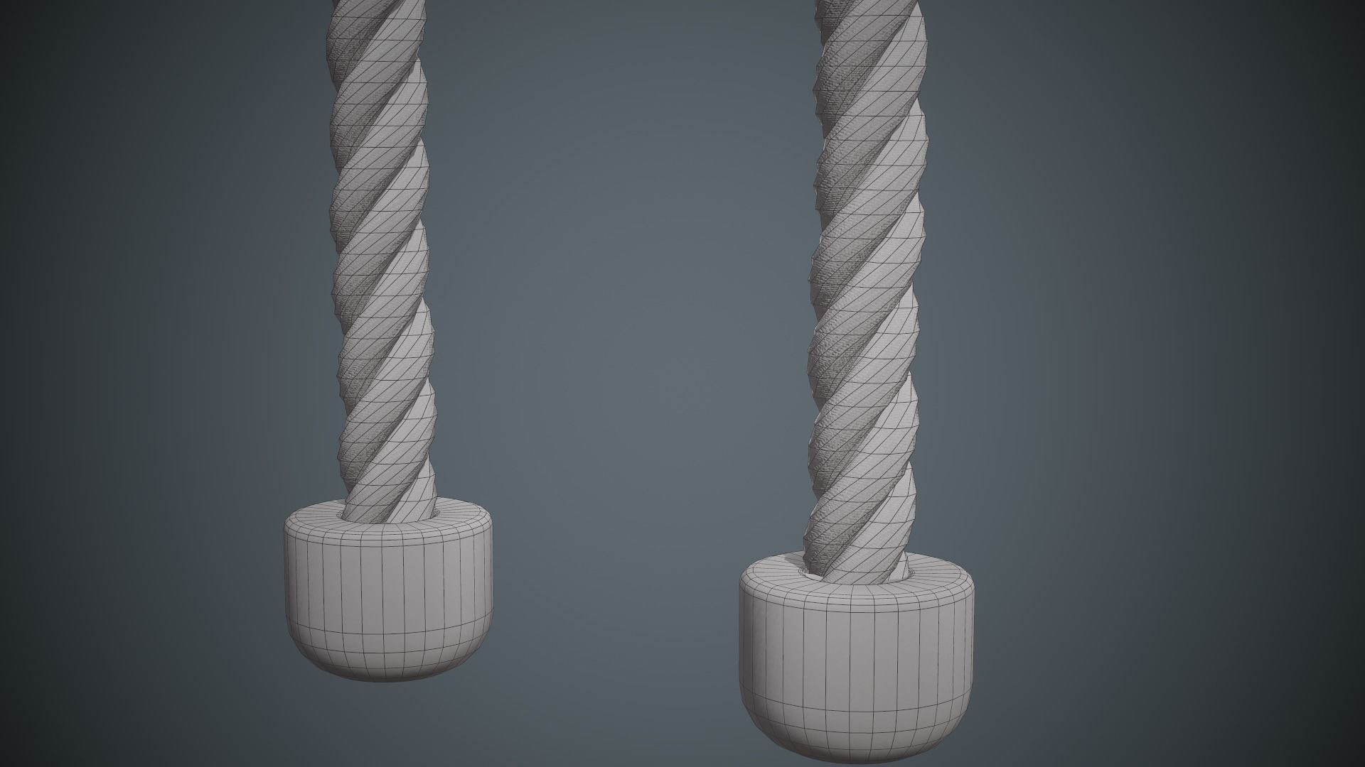 Push Pull Rope Low-poly 3D model_7