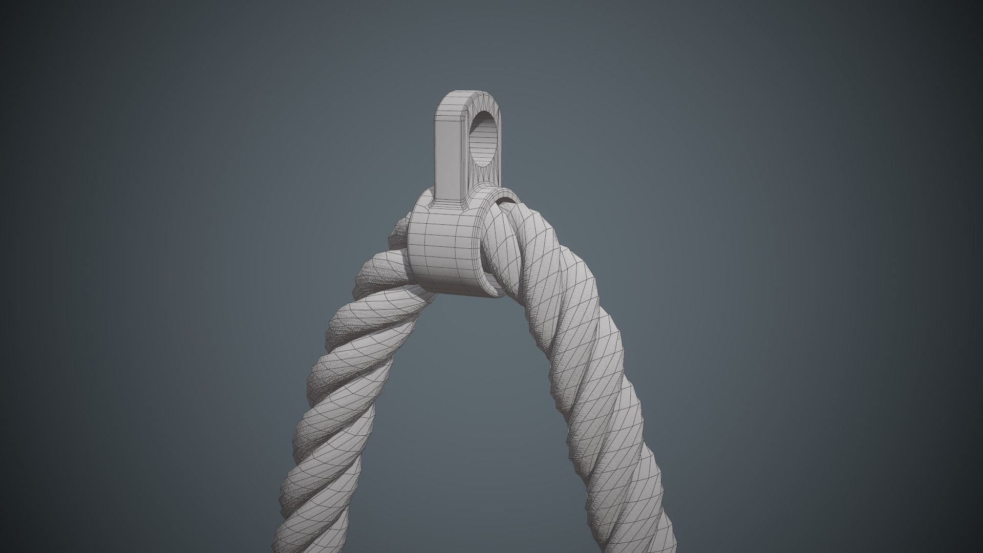 Push Pull Rope Low-poly 3D model_6