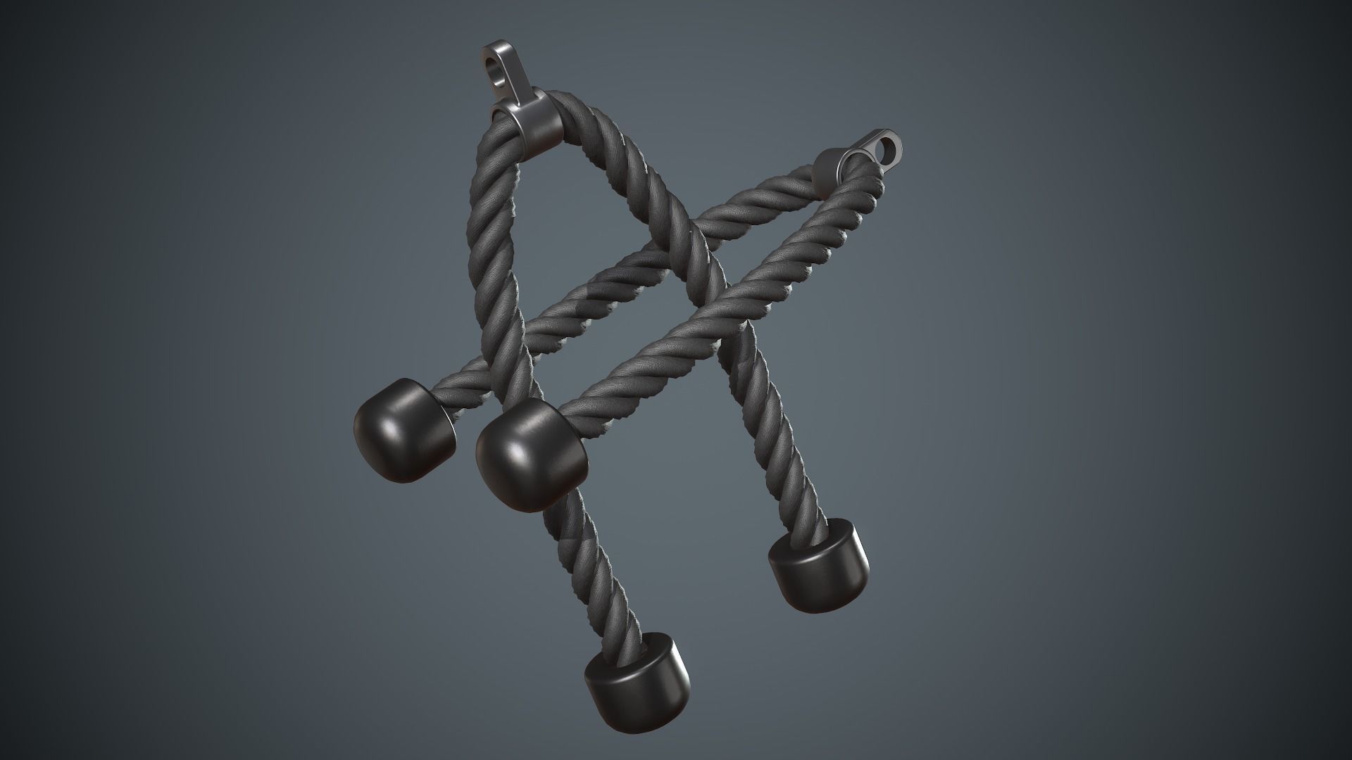 Push Pull Rope Low-poly 3D model_3