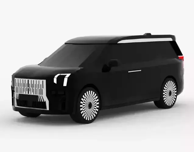 ZEEKR 009 Low-poly 3D model