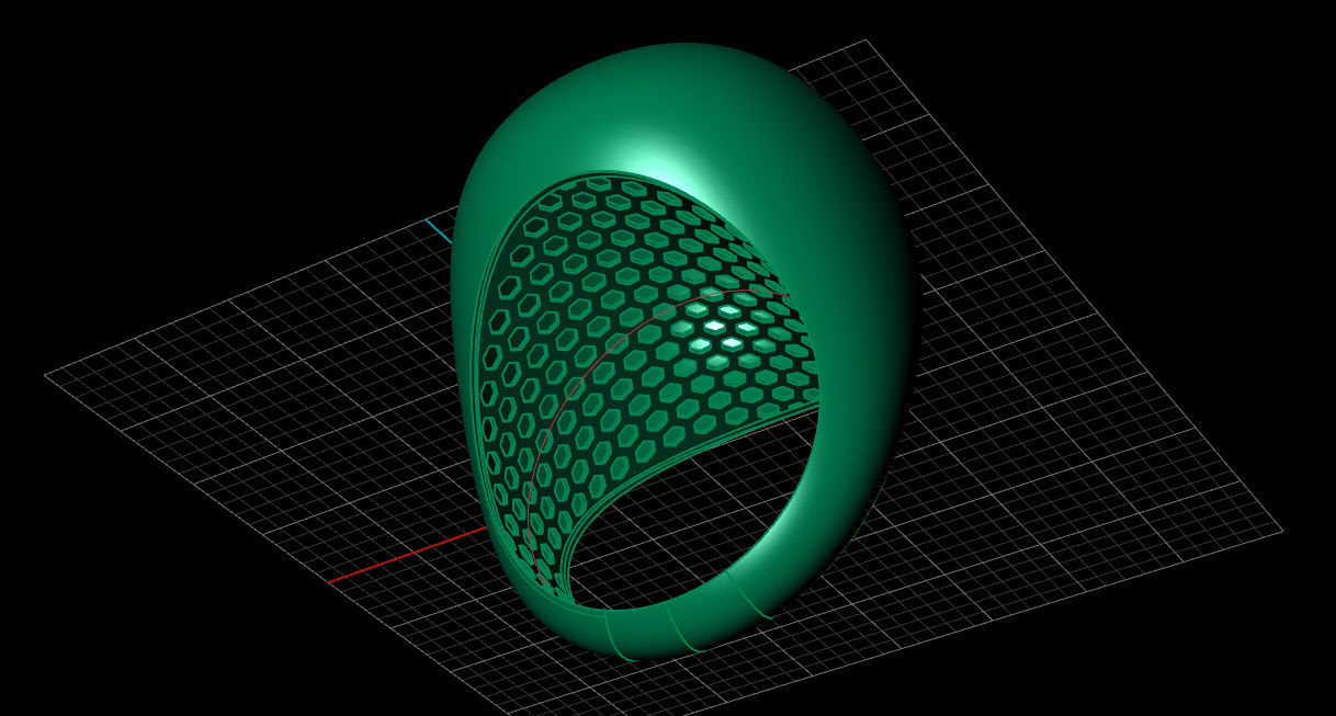 Dome ring 3D print model_5
