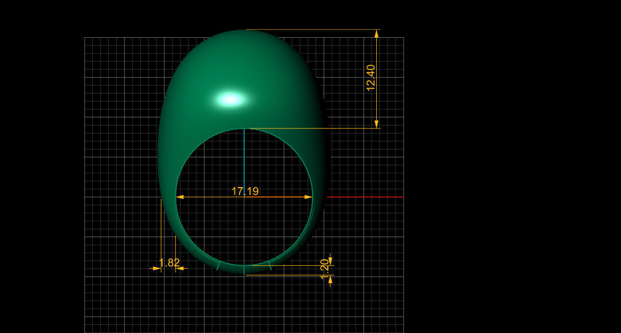 Dome ring 3D print model_4