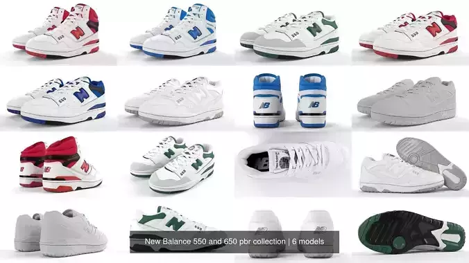 New Balance 550 and 650 pbr collection 