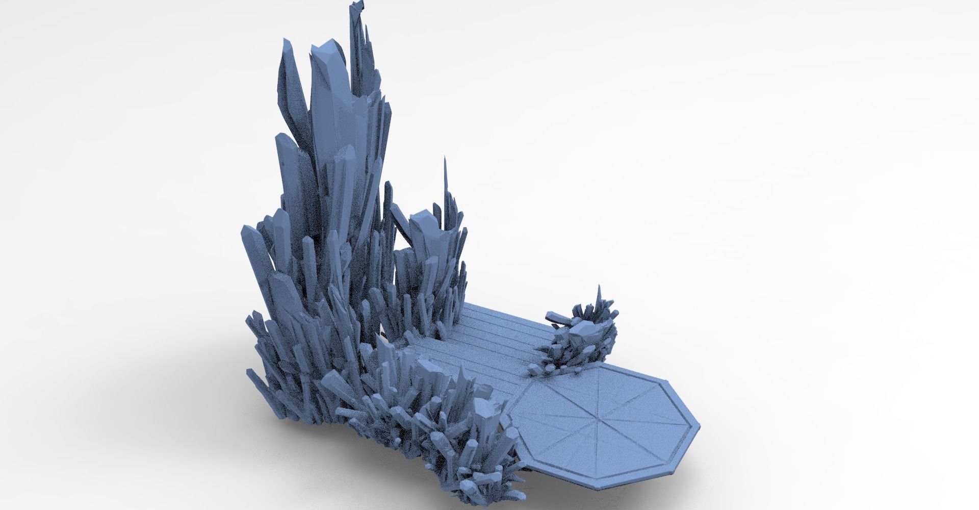 Crystal cliff walkway 1 3D model_1