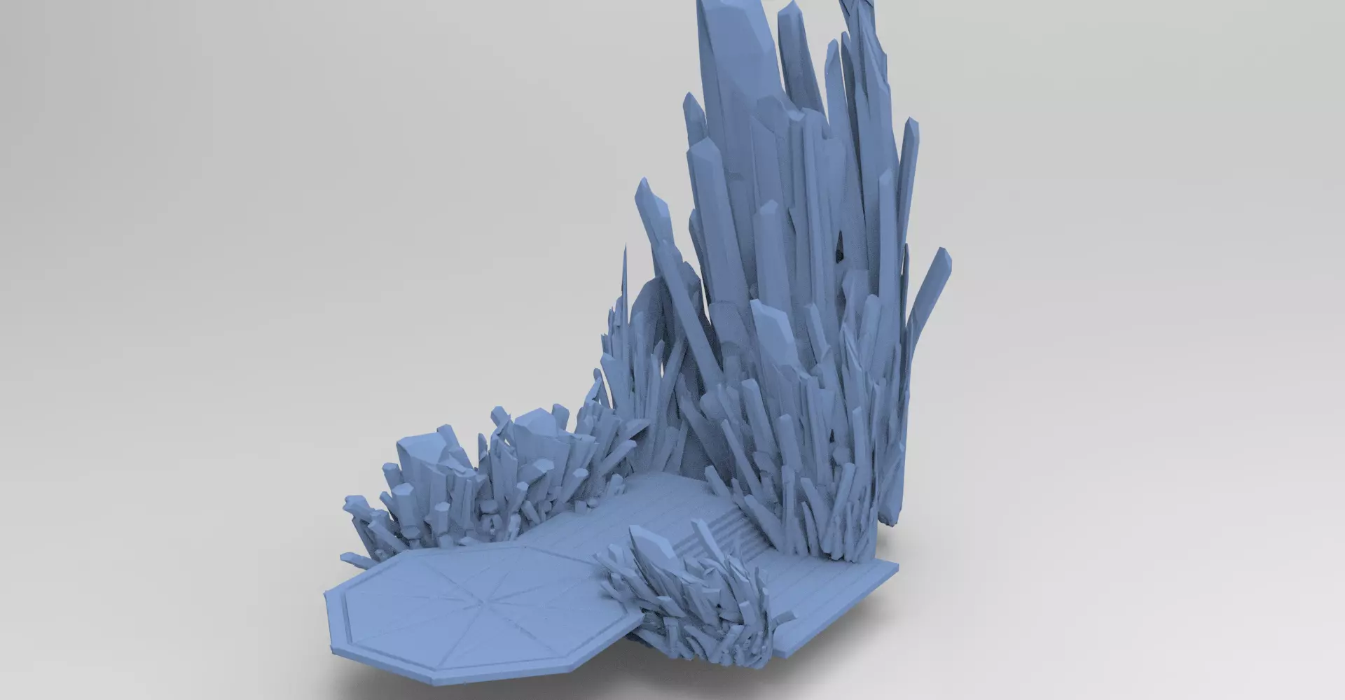 Crystal cliff walkway 1 3D model_0