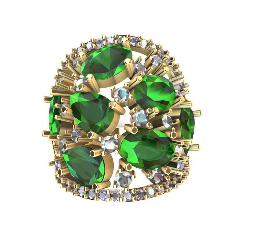 Ring Gems 3D print model_1