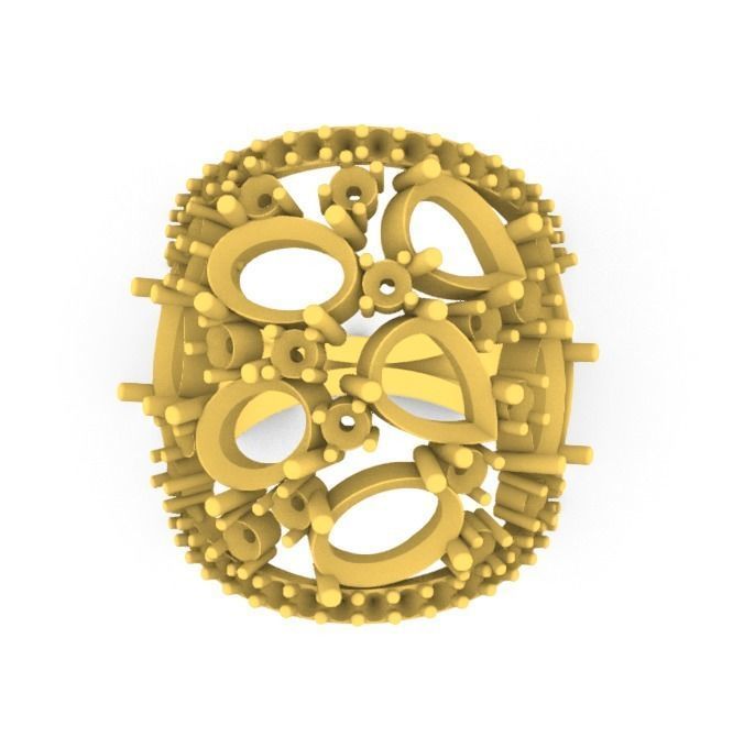 Ring Gems 3D print model_5