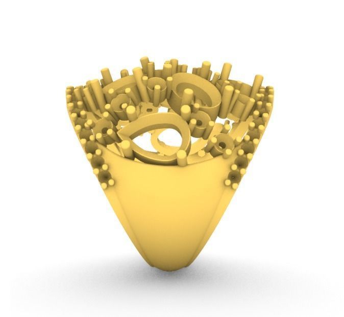 Ring Gems 3D print model_4
