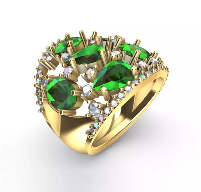 Ring Gems 3D print model_0