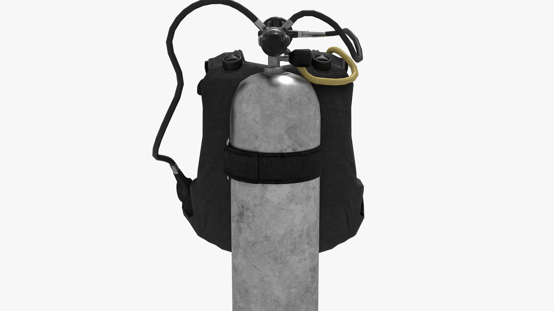 DIVING EQUIPMENT Low-poly 3D model_9
