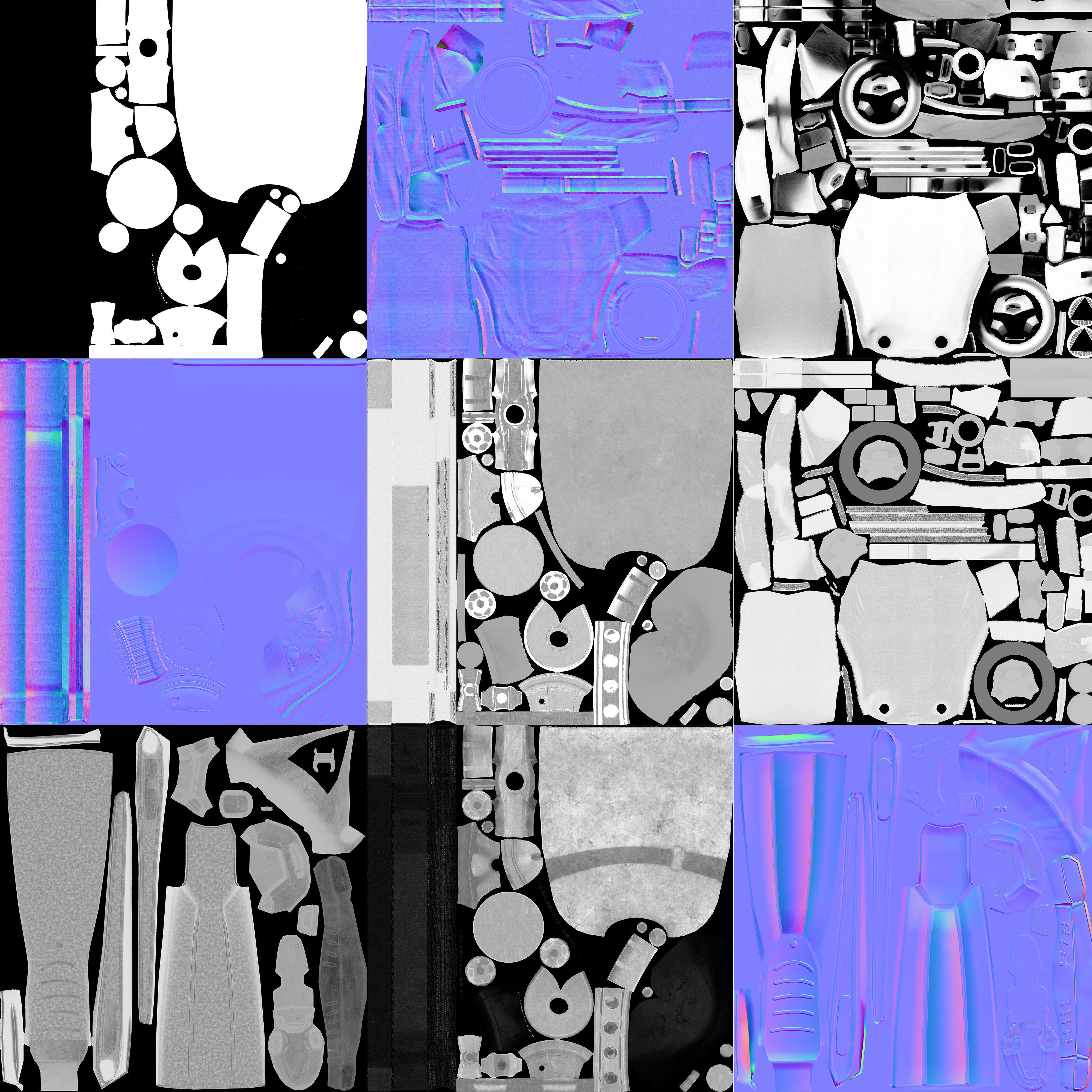 DIVING EQUIPMENT Low-poly 3D model_40