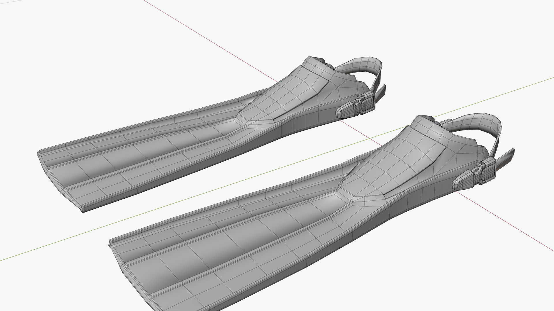 DIVING EQUIPMENT Low-poly 3D model_26