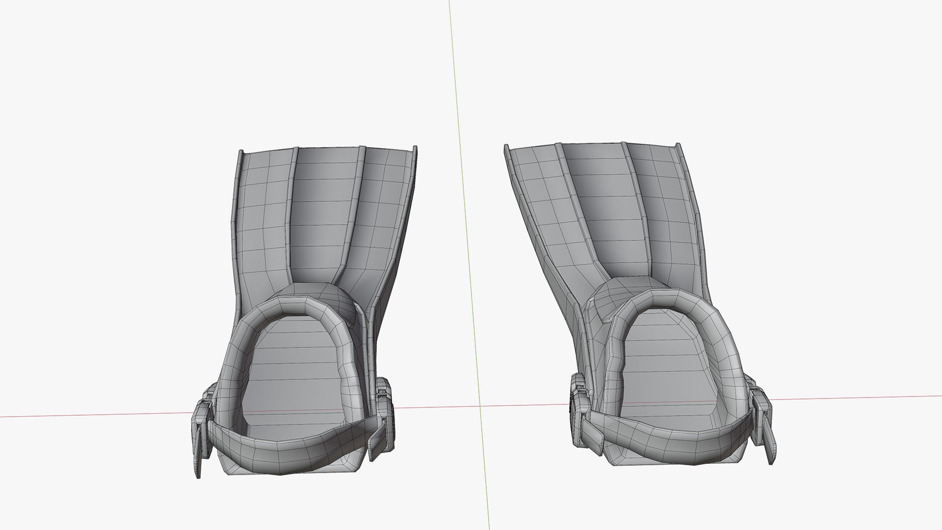 DIVING EQUIPMENT Low-poly 3D model_22