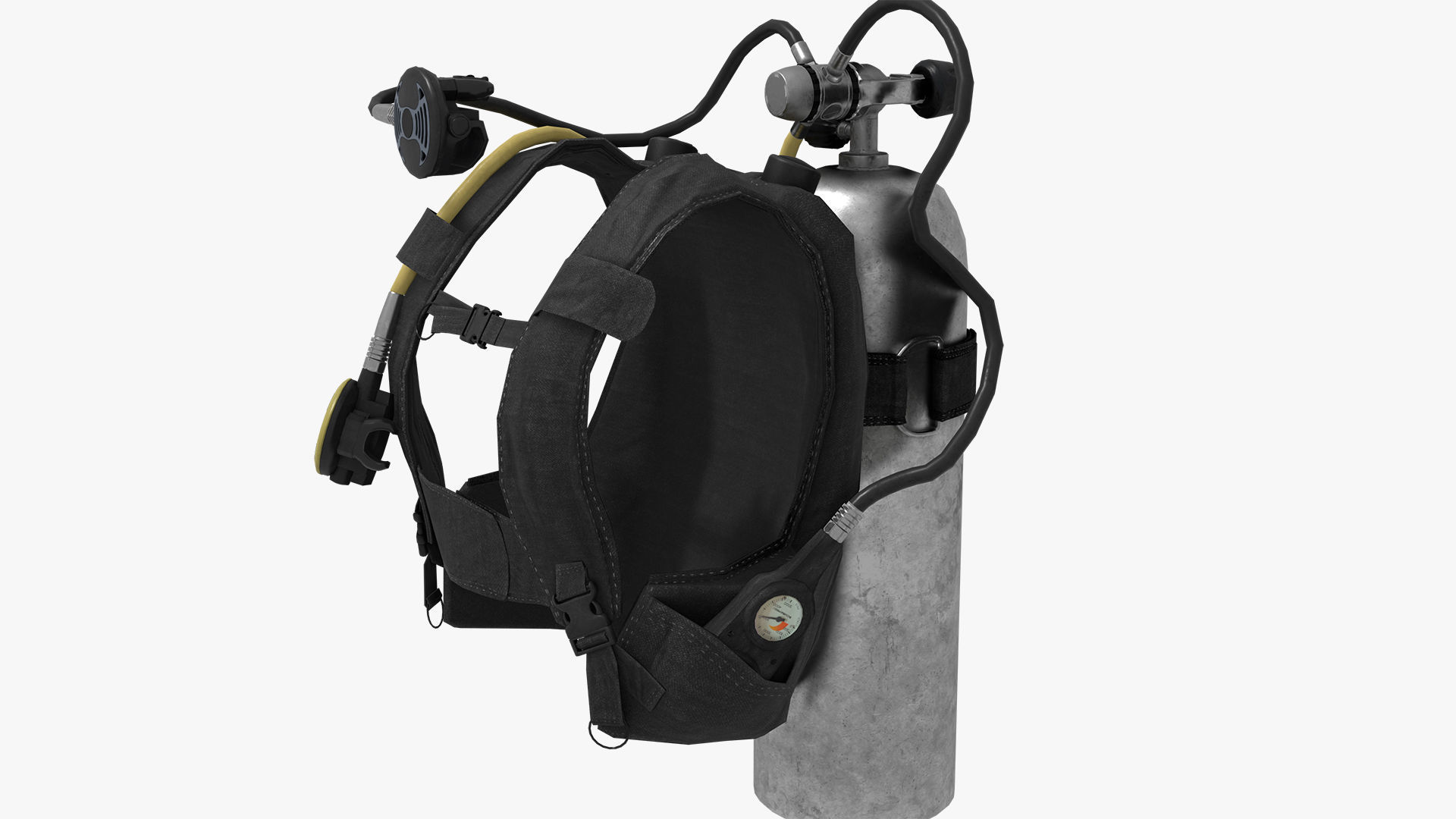 DIVING EQUIPMENT Low-poly 3D model_13