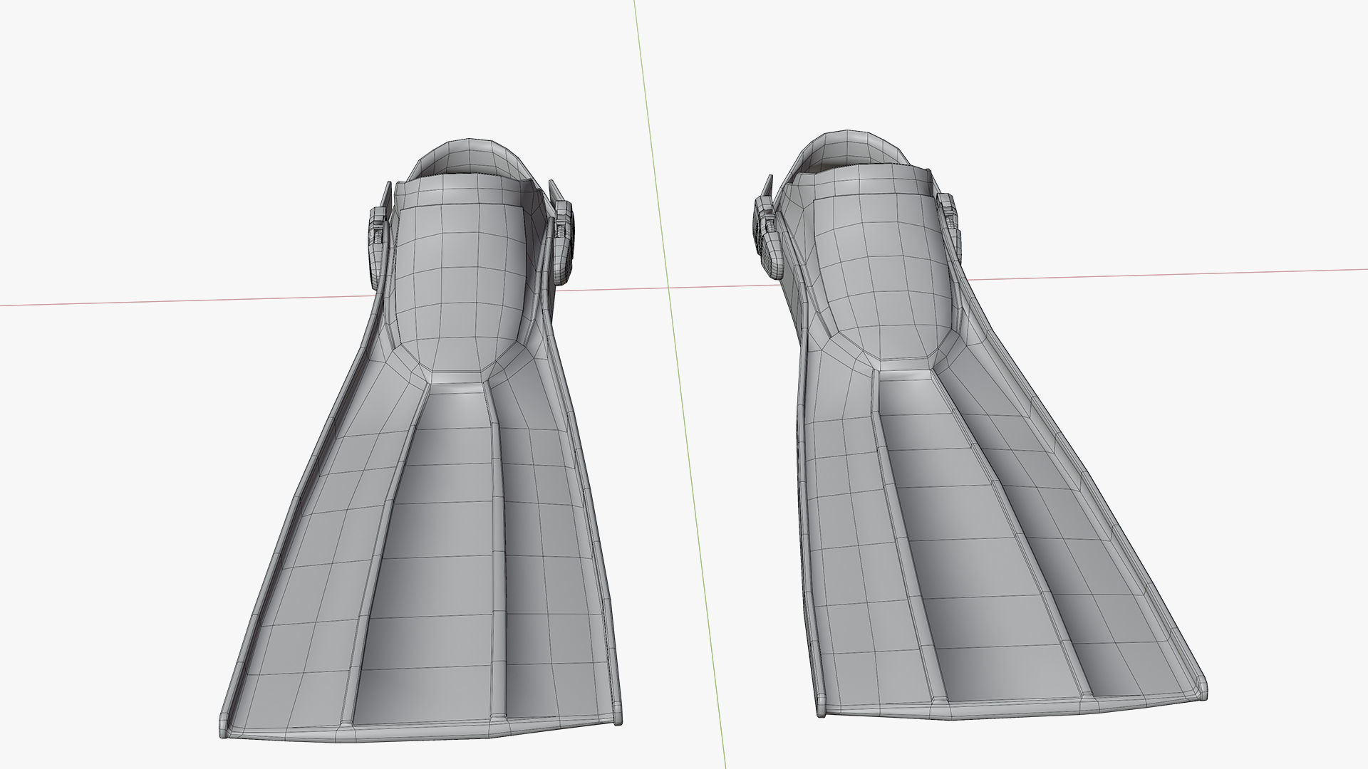 DIVING EQUIPMENT Low-poly 3D model_16