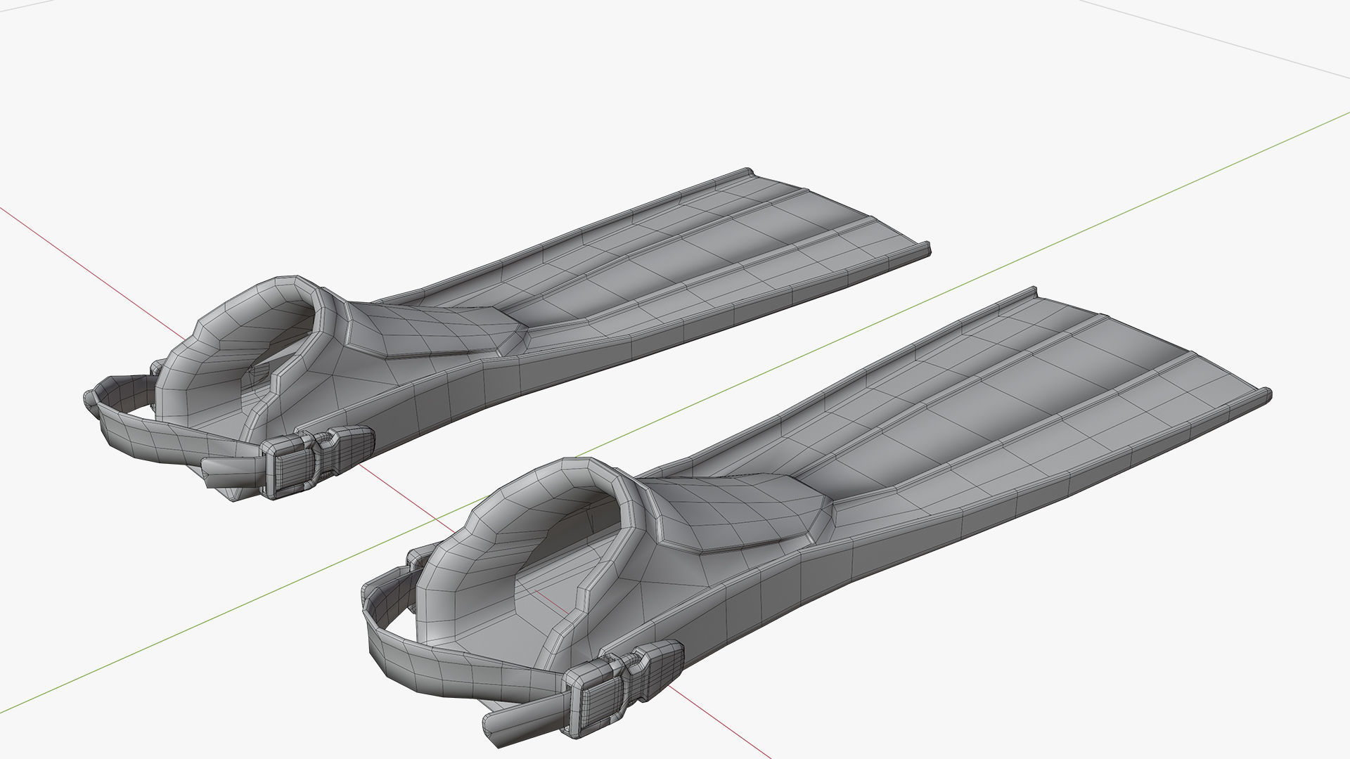 DIVING EQUIPMENT Low-poly 3D model_20