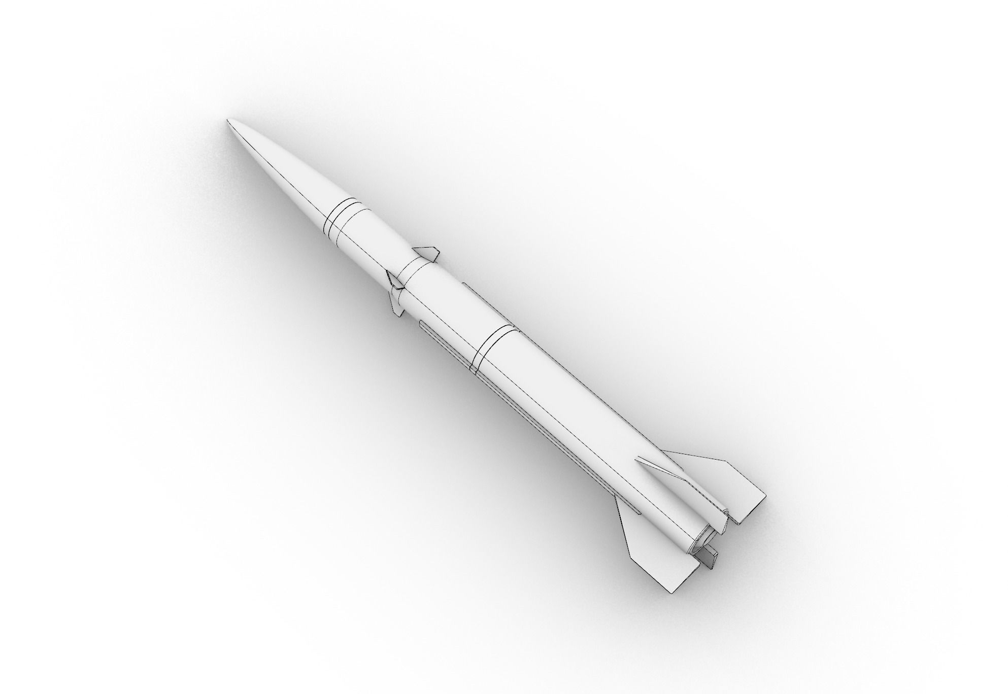 DF-11 Rocket 3D model_3