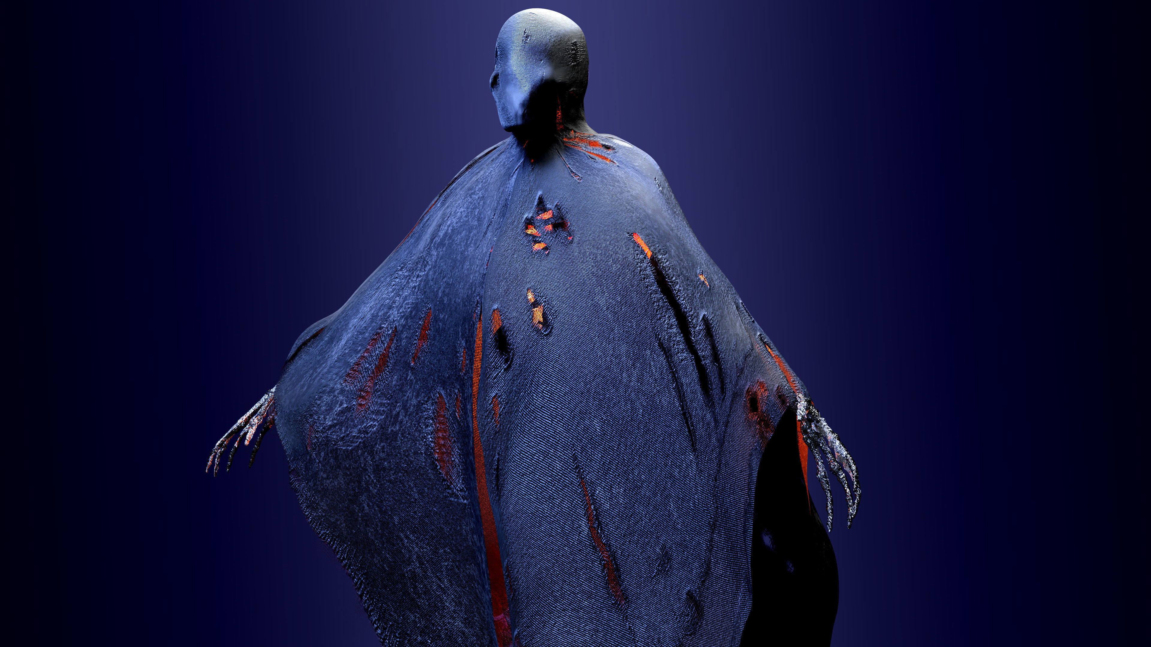 Halloween Creature Character 3D model_2