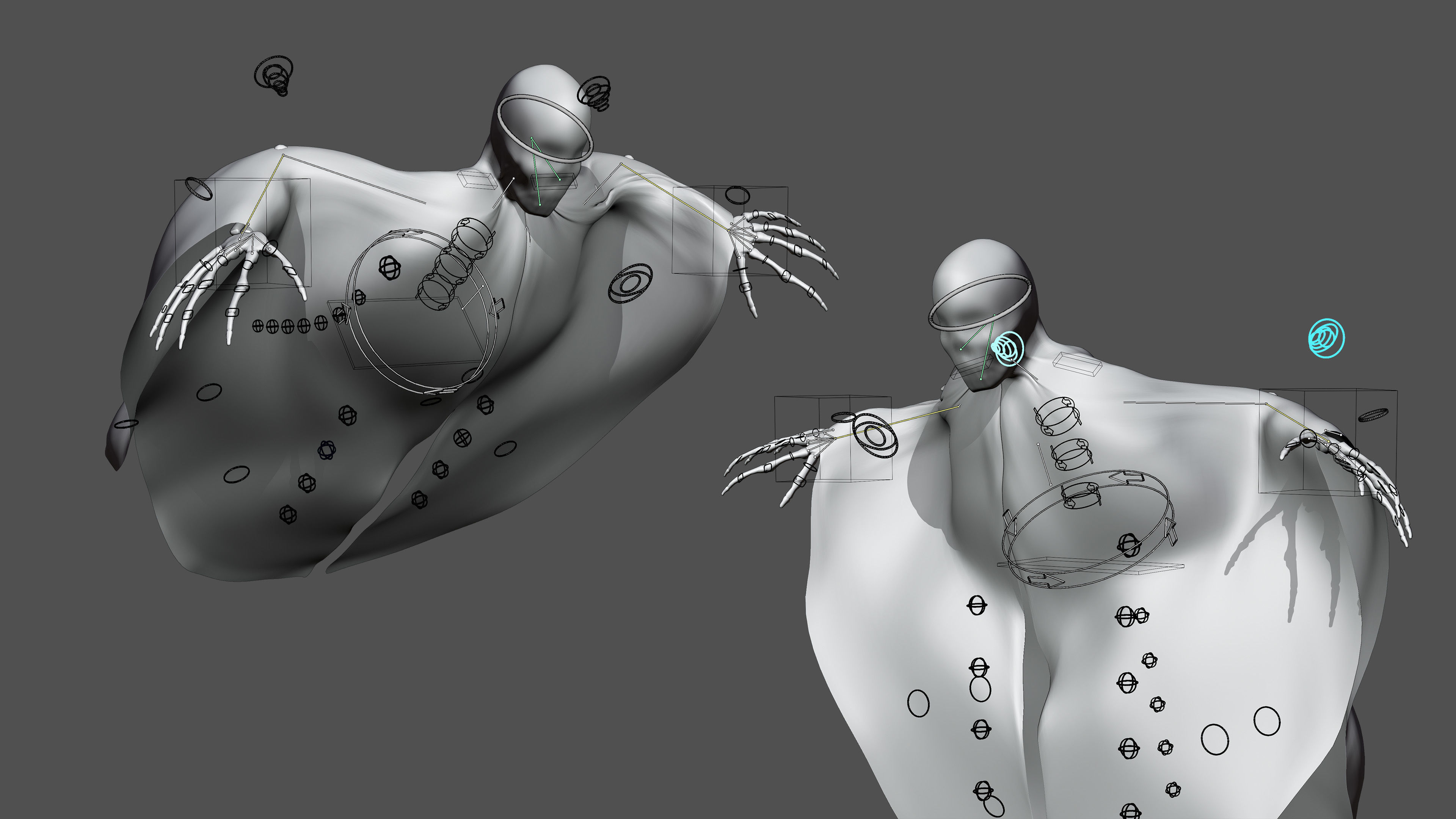 Halloween Creature Character 3D model_11