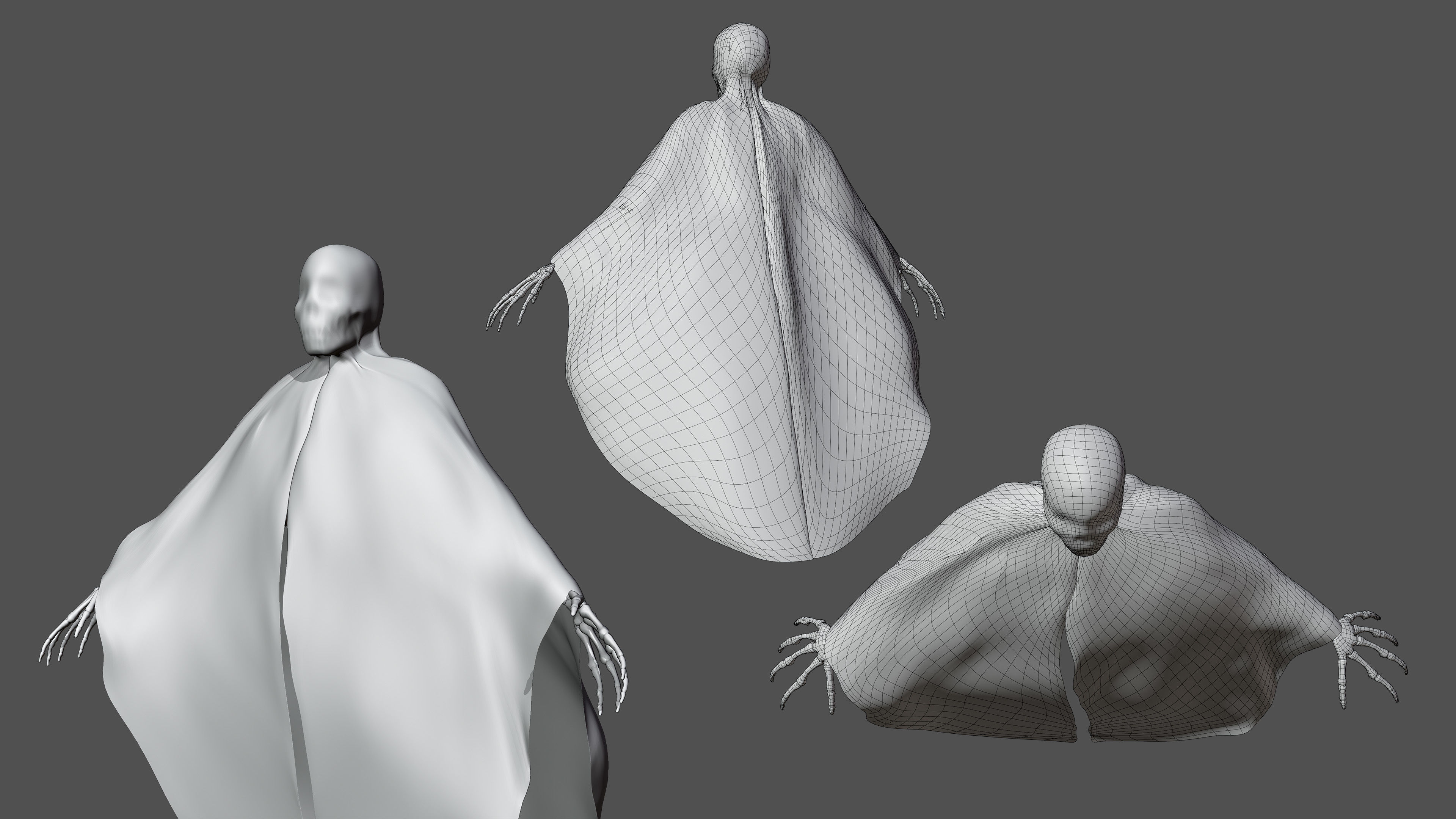 Halloween Creature Character 3D model_9