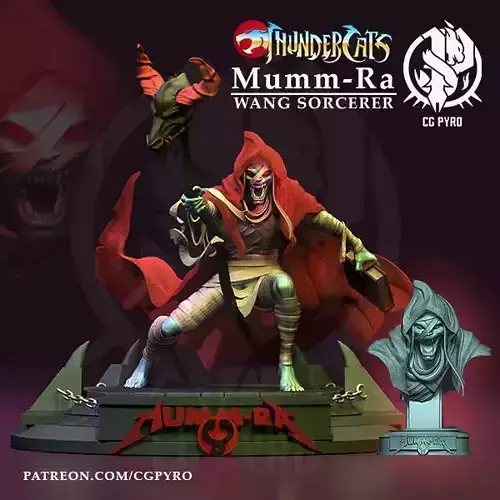Mumm-Ra Wang sorcerer from Thundercats STL 3d printing 3D print model