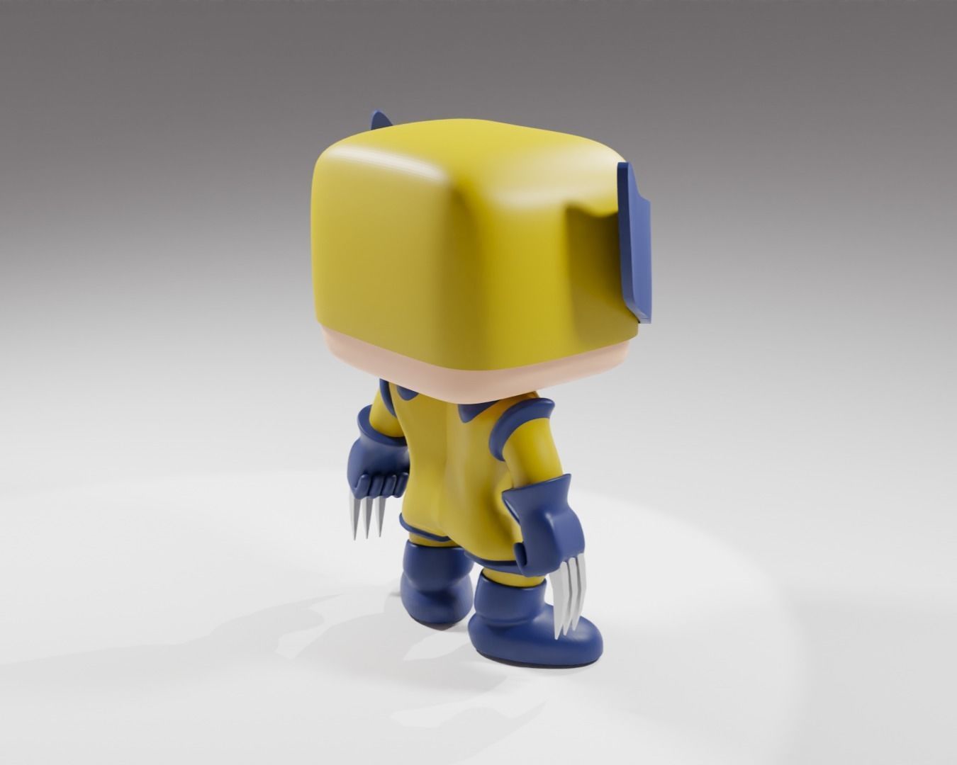 Wolverine from the Deadpool 3 Funko Pop 3d print model 3D model_3