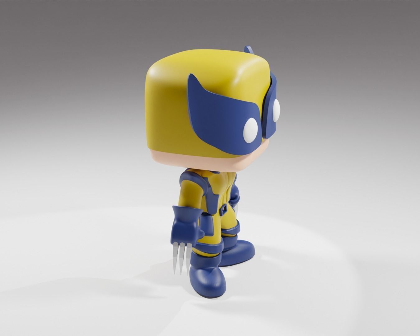 Wolverine from the Deadpool 3 Funko Pop 3d print model 3D model_9