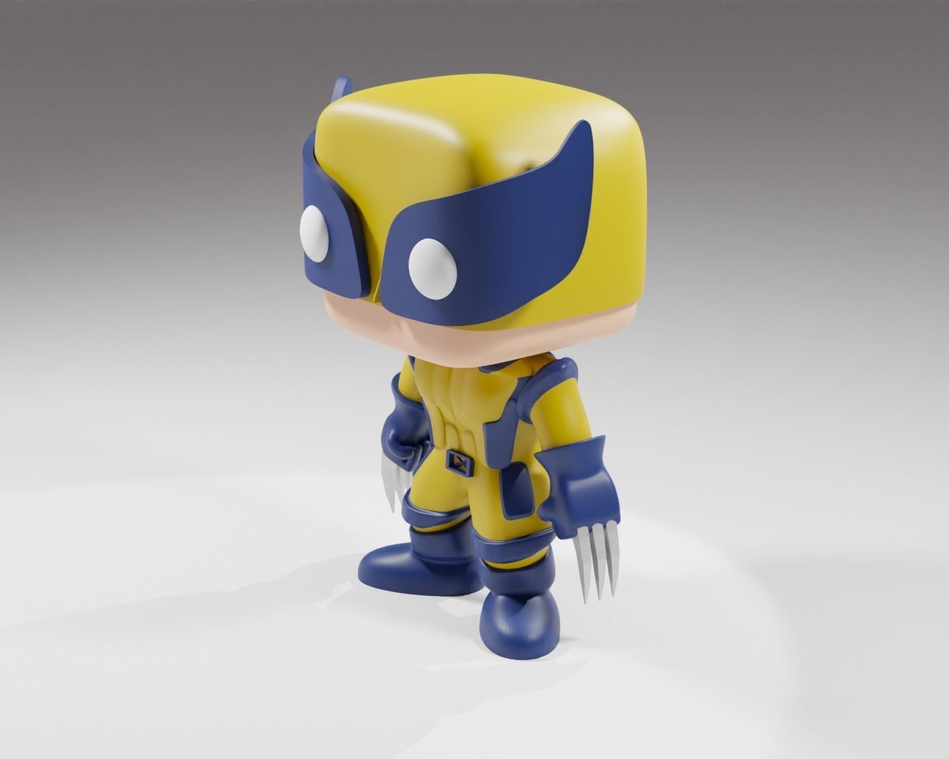 Wolverine from the Deadpool 3 Funko Pop 3d print model 3D model_15