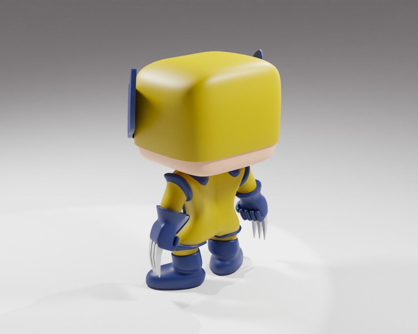 Wolverine from the Deadpool 3 Funko Pop 3d print model 3D model_12
