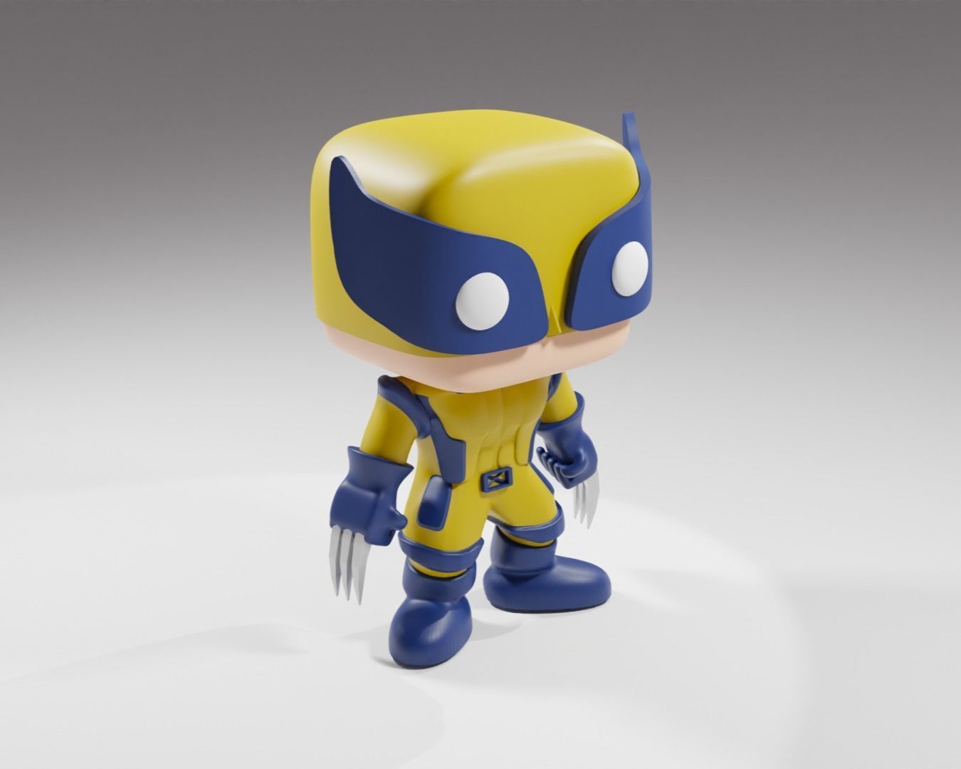 Wolverine from the Deadpool 3 Funko Pop 3d print model 3D model_1