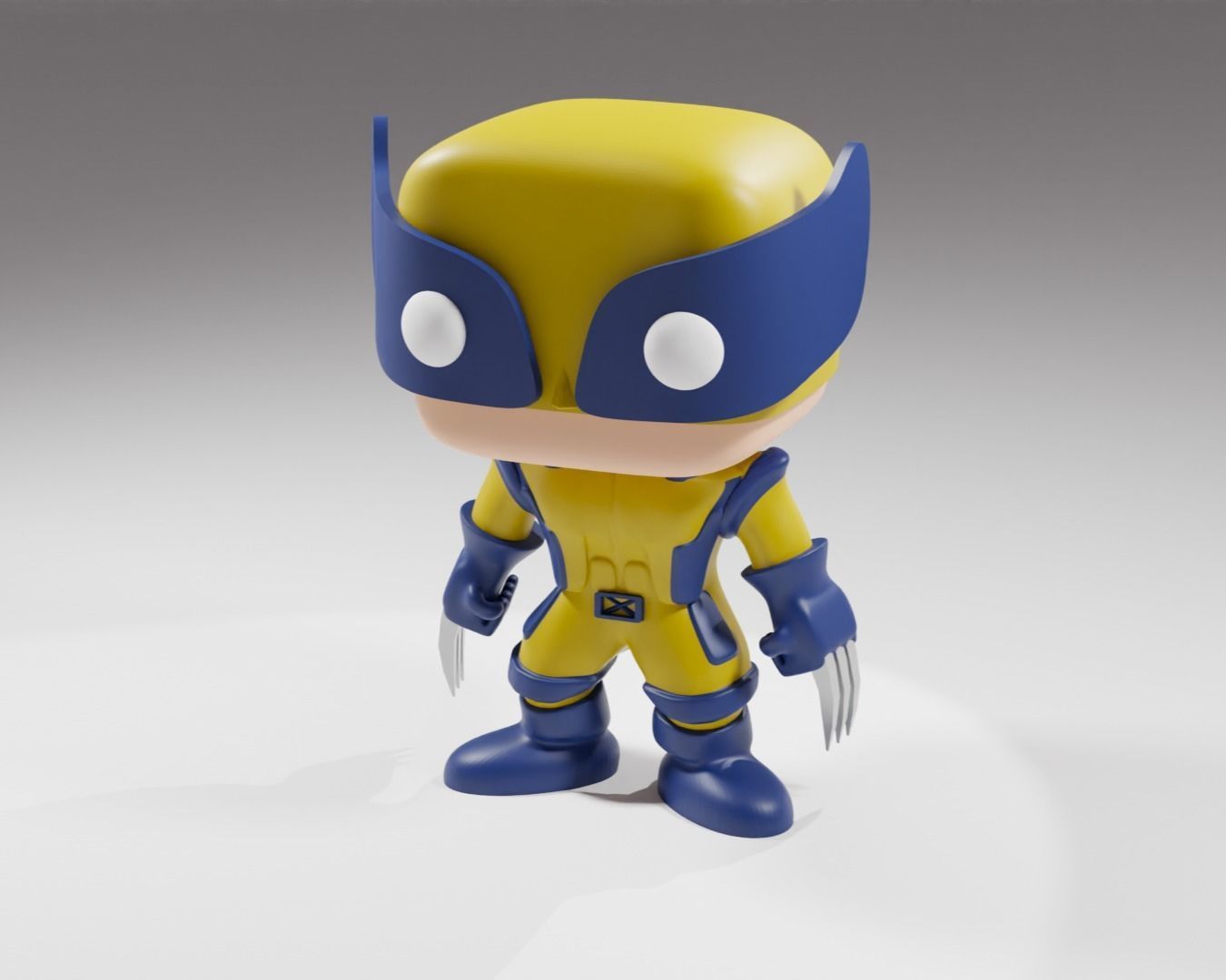 Wolverine from the Deadpool 3 Funko Pop 3d print model 3D model_14