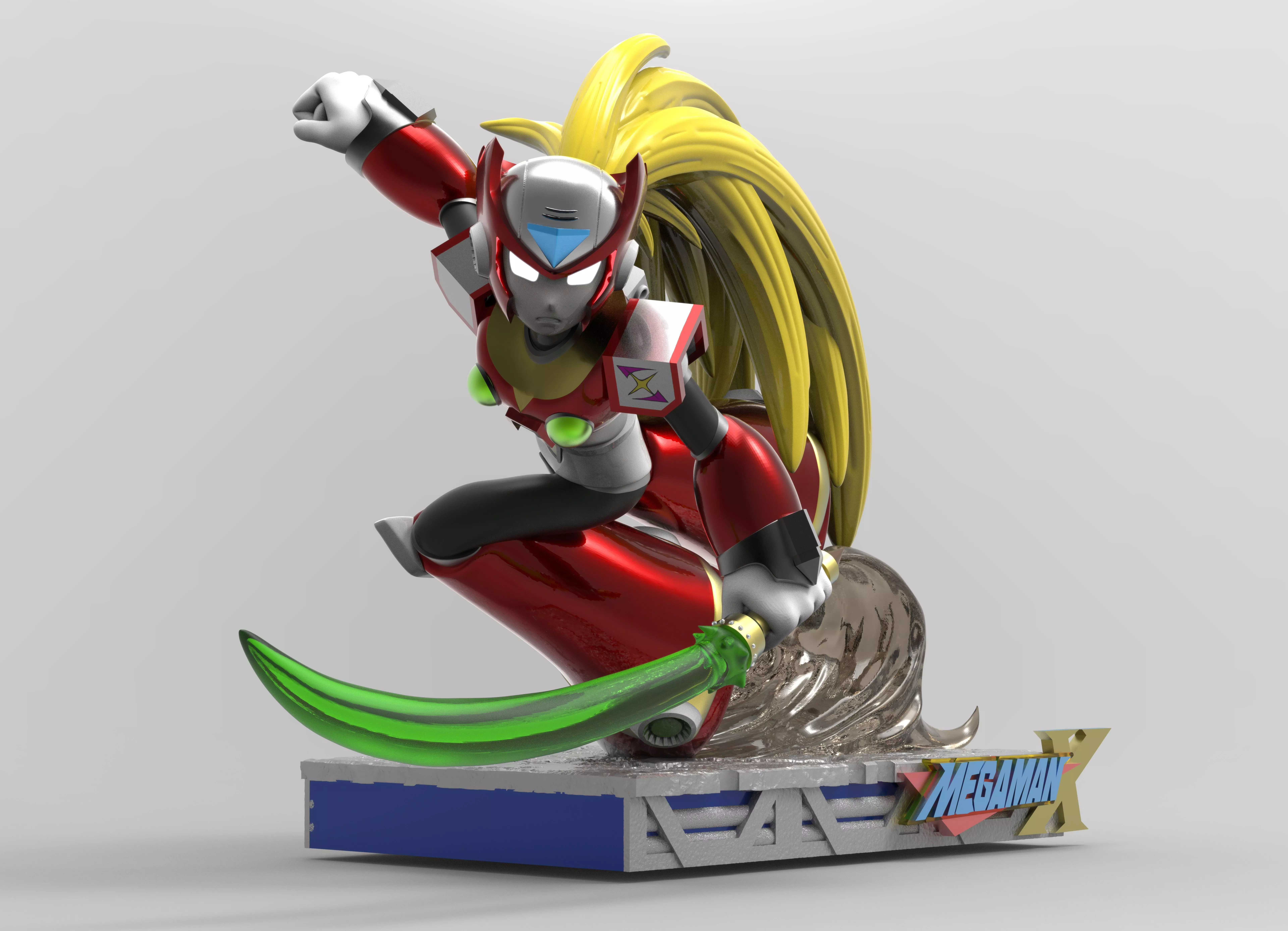 Zero - Megaman X 3D print model_0
