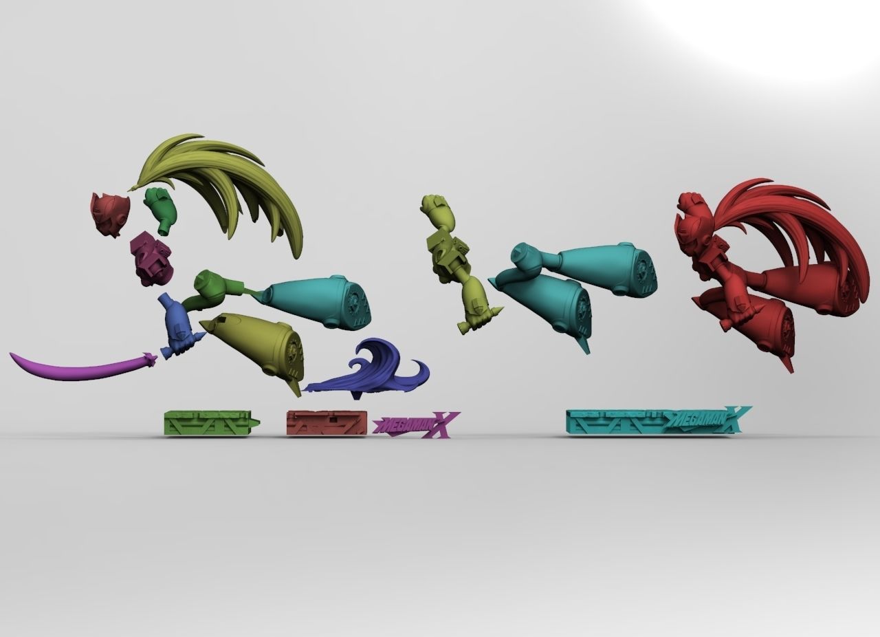 Zero - Megaman X 3D print model_4