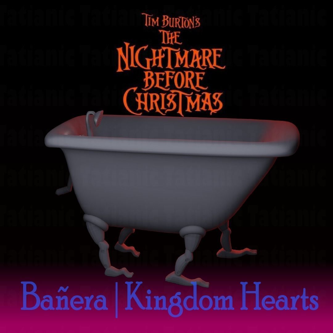Ducha - kingdom hearts - THE NIGHTMARE BEFORE CHRISTMAS 3D print model_8
