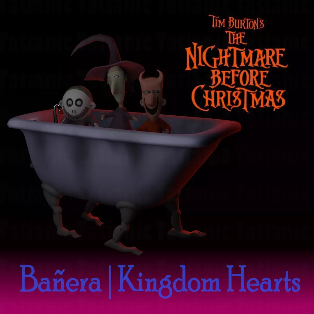 Ducha - kingdom hearts - THE NIGHTMARE BEFORE CHRISTMAS 3D print model_0