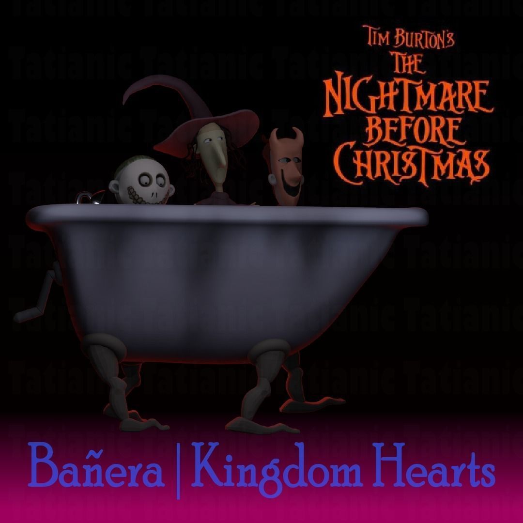 Ducha - kingdom hearts - THE NIGHTMARE BEFORE CHRISTMAS 3D print model_2