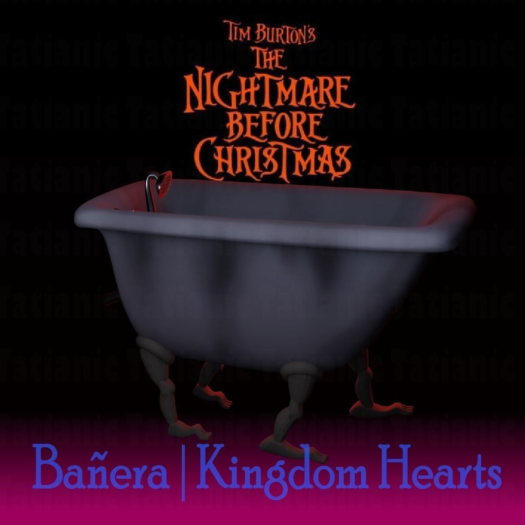 Ducha - kingdom hearts - THE NIGHTMARE BEFORE CHRISTMAS 3D print model_3
